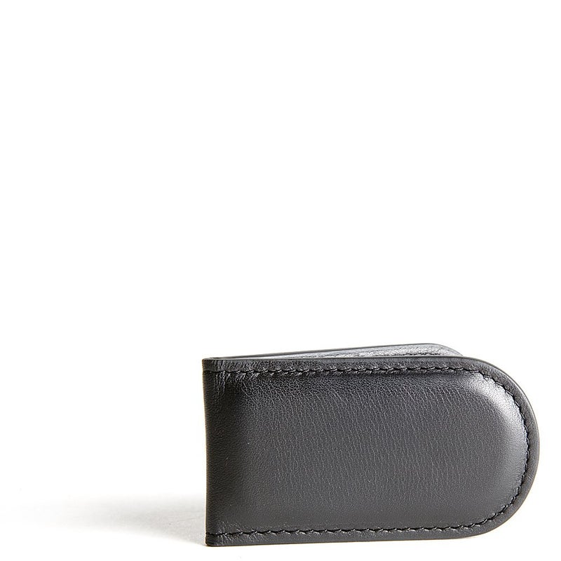 Bosca Nappa Vitello Collection-Magnetic Money Clip, Black Leather - Image 3